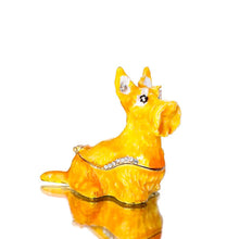 Load image into Gallery viewer, Beautiful Scottish Terrier Love Small Jewellery Box FigurineHome Decor