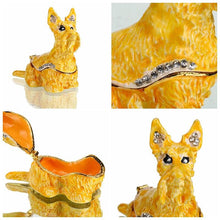 Load image into Gallery viewer, Beautiful Scottish Terrier Love Small Jewellery Box FigurineHome Decor