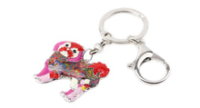 Load image into Gallery viewer, Beautiful Shih Tzu Love Enamel Keychains-Accessories-Accessories, Dogs, Keychain, Shih Tzu-10