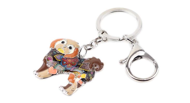 Beautiful Shih Tzu Love Enamel Keychains-Accessories-Accessories, Dogs, Keychain, Shih Tzu-9