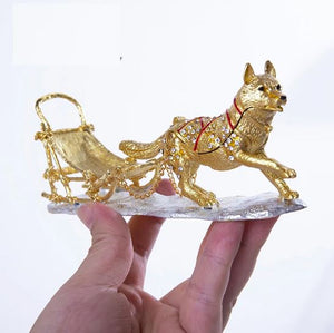 Beautiful Siberian Husky Love Small Jewellery Box FigurineHome Decor