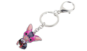 Beautiful Sitting Chihuahua Puppy Love Enamel Keychains-Accessories-Accessories, Chihuahua, Dogs, Keychain-9