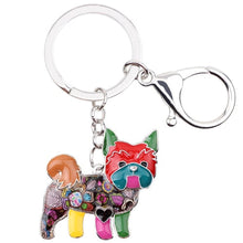 Load image into Gallery viewer, Beautiful Yorkshire Terrier Love Enamel Keychains-Accessories-Accessories, Dogs, Keychain, Yorkshire Terrier-Red-5