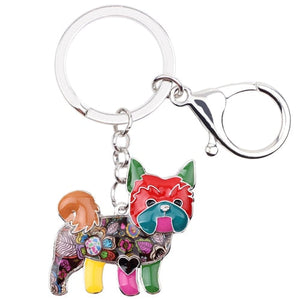 Beautiful Yorkshire Terrier Love Enamel Keychains-Accessories-Accessories, Dogs, Keychain, Yorkshire Terrier-Red-5