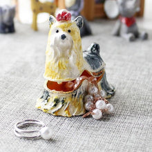 Load image into Gallery viewer, Beautiful Yorkshire Terrier Love Small Jewellery Box FigurineHome Decor