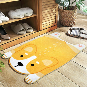 Belly Flop Corgi and Shiba Inu Love Doormats-Home Decor-Bathroom Decor, Corgi, Dogs, Doormat, Home Decor, Rugs, Shiba Inu-Corgi-One Size-3