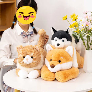 Belly Flop Shiba Inu Stuffed Animal Plush Toy-Soft Toy-Dogs, Home Decor, Shiba Inu, Soft Toy, Stuffed Animal-8