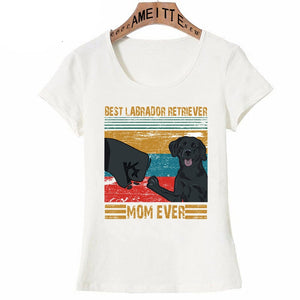 Best Black Labrador Mom Ever Womens T-Shirt-Apparel-Apparel, Black Labrador, Dogs, Labrador, Shirt, T Shirt, Z1-2