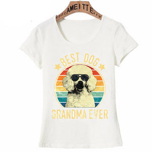 Best Poodle Grandma Ever Womens T Shirt-Apparel-Apparel, Dogs, Poodle, T Shirt, Z1-2