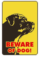 Load image into Gallery viewer, Beware of Black Labrador Tin Sign Board - Series 1Sign BoardBlack Labrador - Beware of DogOne Size