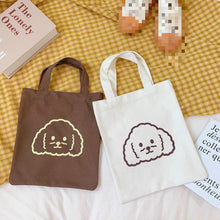 Load image into Gallery viewer, Bichon Frise Love Canvas Tote Bags-Accessories-Accessories, Bags, Bichon Frise, Dogs-7