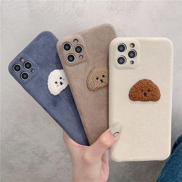 Bichon Frise Love Soft Plush iPhone Case-Cell Phone Accessories-Accessories, Bichon Frise, Dogs, iPhone Case-2