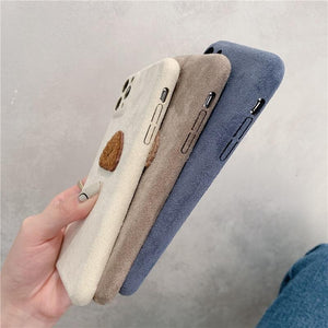 Bichon Frise Love Soft Plush iPhone Case-Cell Phone Accessories-Accessories, Bichon Frise, Dogs, iPhone Case-5