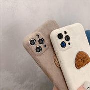 Bichon Frise Love Soft Plush iPhone Case-Cell Phone Accessories-Accessories, Bichon Frise, Dogs, iPhone Case-6