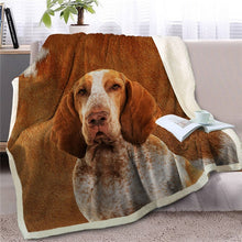 Load image into Gallery viewer, Bichon Frise Love Soft Warm Fleece Blanket-Home Decor-Bichon Frise, Blankets, Dogs, Home Decor-Basset Hound-Large-7