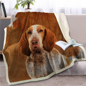 Bichon Frise Love Soft Warm Fleece Blanket-Home Decor-Bichon Frise, Blankets, Dogs, Home Decor-Basset Hound-Large-7