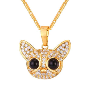Big Beady Eyed Chihuahua Women’s Necklace-Dog Themed Jewellery-Chihuahua, Dogs, Jewellery, Necklace-14