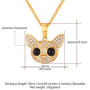 Big Beady Eyed Chihuahua Women’s Necklace-Dog Themed Jewellery-Chihuahua, Dogs, Jewellery, Necklace-9