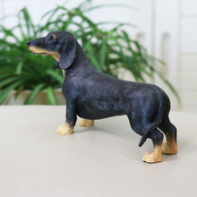Load image into Gallery viewer, Black and Tan Dachshund Love Lifelike Figurine-Home Decor-Dachshund, Dogs, Figurines, Home Decor-11