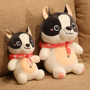 Black and White French Bulldog Stuffed Animal Plush Toy-Dogs, French Bulldog, Soft Toy, Stuffed Animal-3
