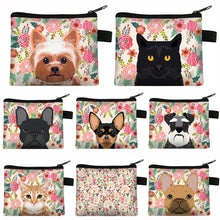 Load image into Gallery viewer, Black French Bulldog in Bloom Coin Purse-Accessories-Accessories, Bags, Dogs, French Bulldog-3