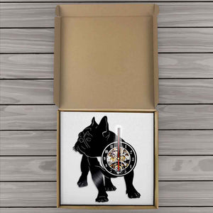 Black French Bulldog Love Vinyl Wall Clock-Home Decor-Dogs, French Bulldog, Home Decor, Wall Clock-10