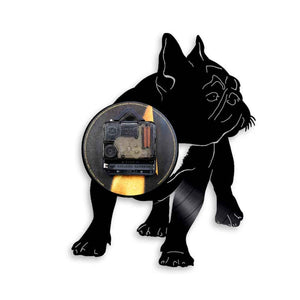 Black French Bulldog Love Vinyl Wall Clock-Home Decor-Dogs, French Bulldog, Home Decor, Wall Clock-7