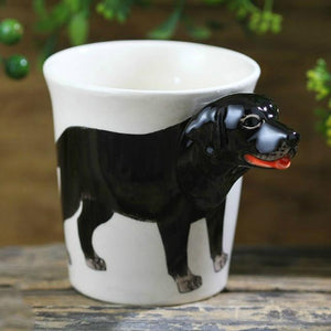 Black Labrador Love 3D Ceramic CupMugDefault Title