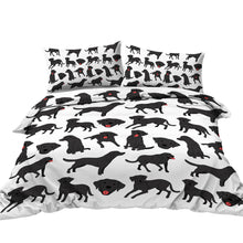 Load image into Gallery viewer, Black Labrador Love Duvet Cover and Pillow Cases Bedding Set-Home Decor-Bedding, Black Labrador, Dogs, Home Decor, Labrador-3