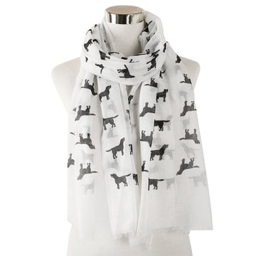 Black Labrador Love Womens Scarves 6 360x