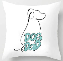 Load image into Gallery viewer, Black Labrador Mom and Dad Matching Cushion Covers-Home Decor-Black Labrador, Cushion Cover, Dogs, Home Decor, Labrador-Dad-2