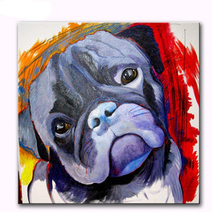 Black Pug Love Canvas Print Poster-Home Decor-Dogs, Home Decor, Poster, Pug-2