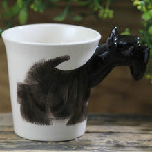 Load image into Gallery viewer, Black Scotties / Scottish Terrier Love 3D Ceramic CupMug