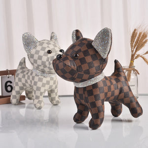 Blingy French Bulldog PU Leather Statue-Home Decor-Dogs, French Bulldog, Home Decor, Statue-24