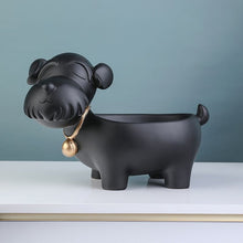 Load image into Gallery viewer, Blissful Smiling Schnauzer Decorative Desktop Organiser Statues-Home Decor-Dogs, Home Decor, Schnauzer, Statue-8