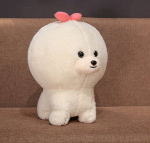 image of an adorable bichon frise stuffed animal plush toy