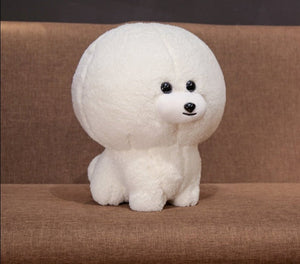 image of an adorable bichon frise stuffed animal plush toy