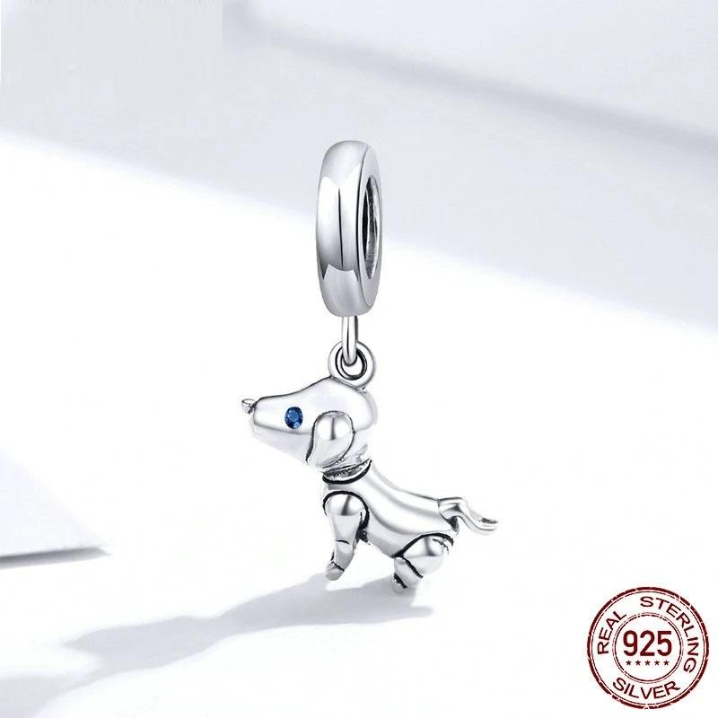 Blue Eyed Labrador Love Silver Pendant-Dog Themed Jewellery-Dogs, Jewellery, Labrador, Pendant-1