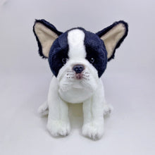 Load image into Gallery viewer, Image of a super cute blue french bulldog stuffed animal plush toy - front view