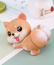 Load image into Gallery viewer, Front image of a super cute bobble-butt Corgi bobblehead