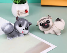 Load image into Gallery viewer, Image of a Pug and Husky bobblehead in the cutest bobble-butt design