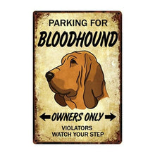 Load image into Gallery viewer, Border Collie Love Reserved Parking Sign BoardCarBloodhoundOne Size