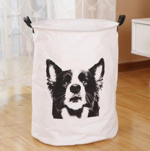 Border Collie Love Waterproof Laundry Basket-Home Decor-Bathroom Decor, Border Collie, Dogs, Home Decor-2