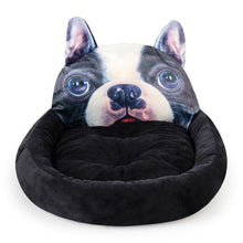 Load image into Gallery viewer, Image of a boston terrier bed