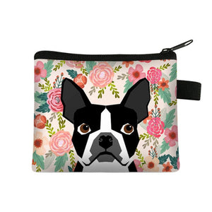 Boston Terrier in Bloom Coin Purse-Accessories-Accessories, Bags, Boston Terrier, Dogs-2