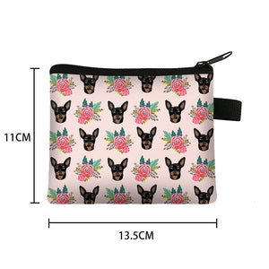 Boston Terrier in Bloom Coin Purse-Accessories-Accessories, Bags, Boston Terrier, Dogs-4