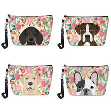 Load image into Gallery viewer, Boston Terrier in Bloom Make Up BagAccessories