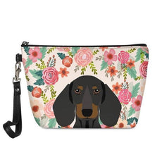 Load image into Gallery viewer, Boston Terrier in Bloom Make Up BagAccessoriesDachshund