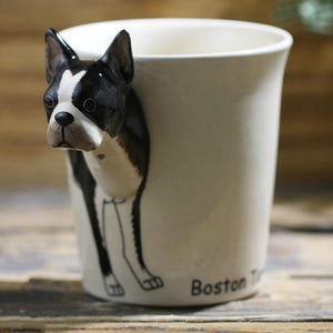 Boston Terrier Love 3D Ceramic CupMug
