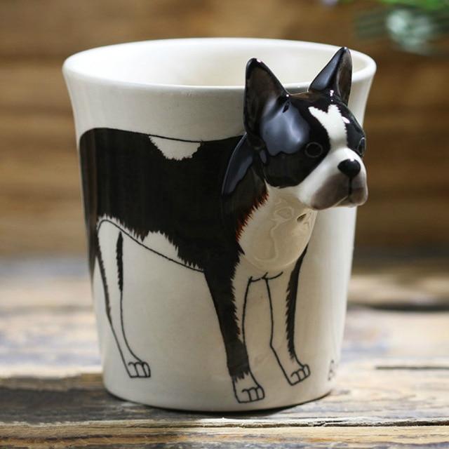 Boston Terrier Love 3D Ceramic CupMugDefault Title